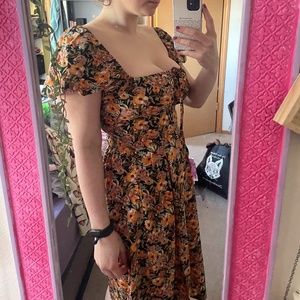 Floral Renaissance Summer Dress